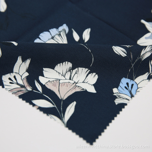 High Quality 100% Rayon Printed Flowers Fabric